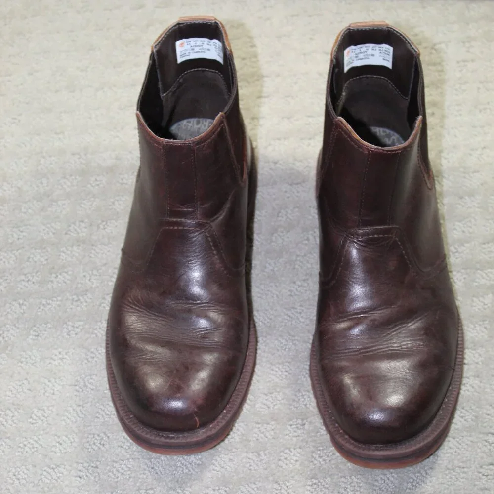 Timberland Men's 8.5M / Wm 11M Brown Leather Ankle Boots